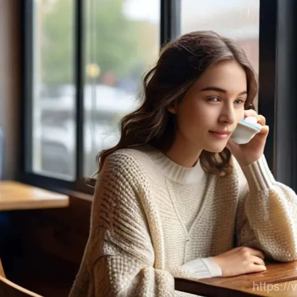 양식조리사 업무 일과와 팁 - **Prompt 1: Cozy Cafe Morning**
A young woman, approximately 20-25 years old, with shoulder-leng...